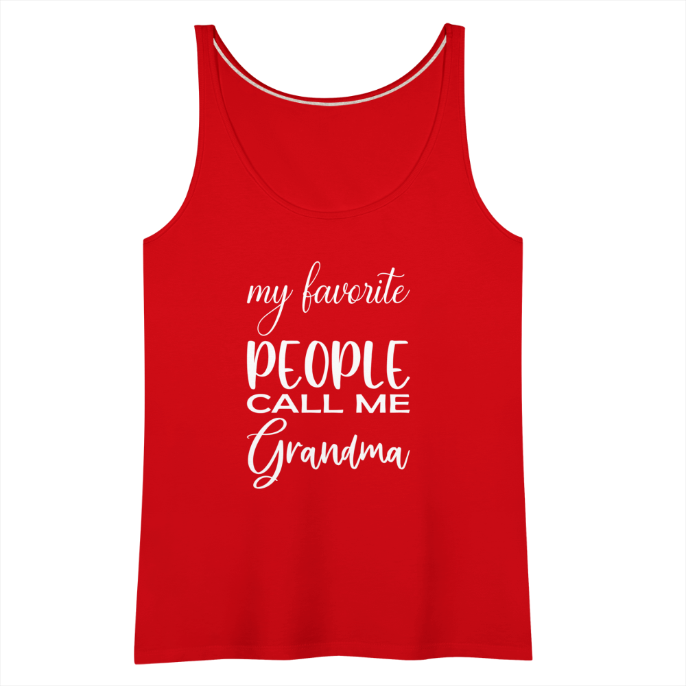 Frauen Premium Tank Top - Grandma - Rot