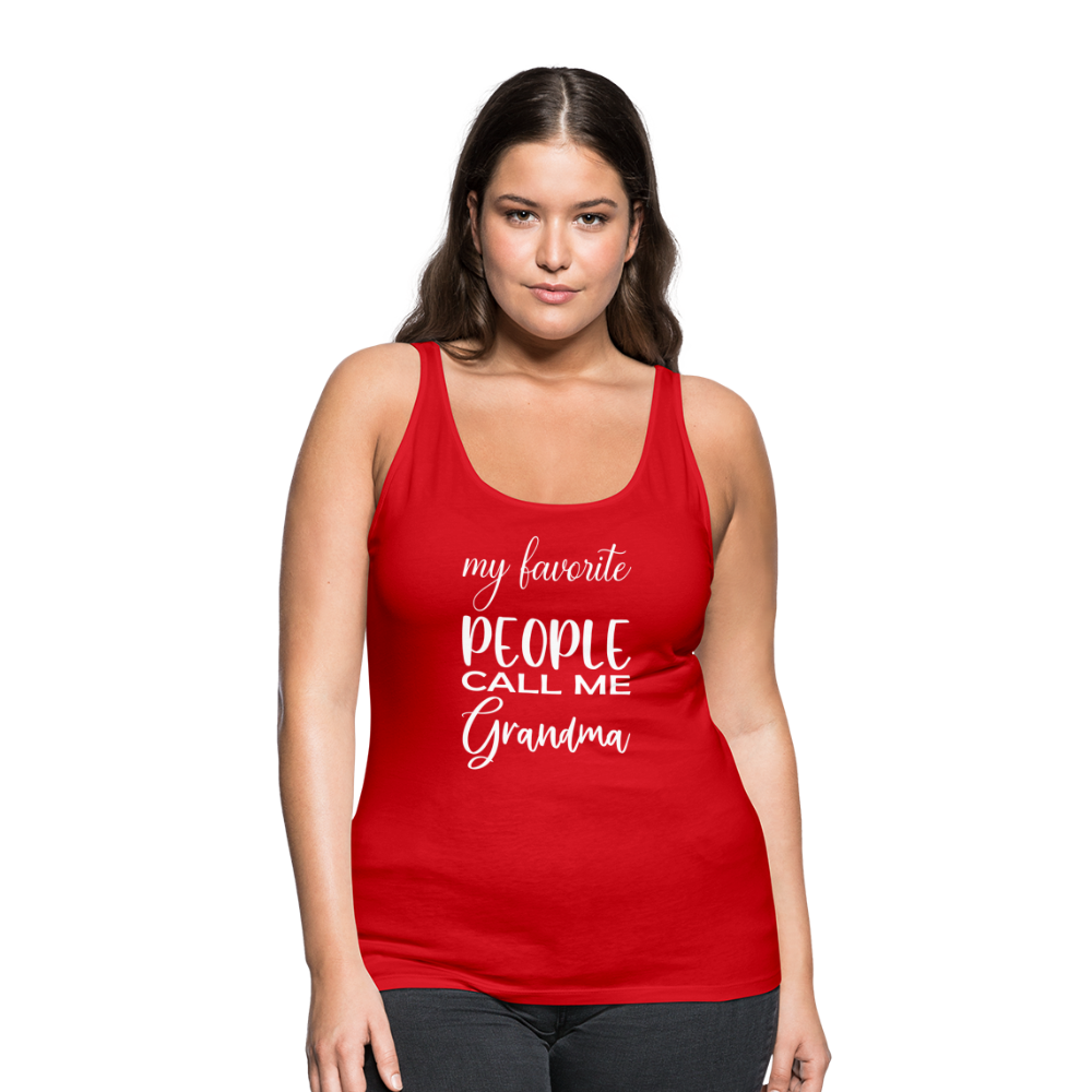 Frauen Premium Tank Top - Grandma - Rot