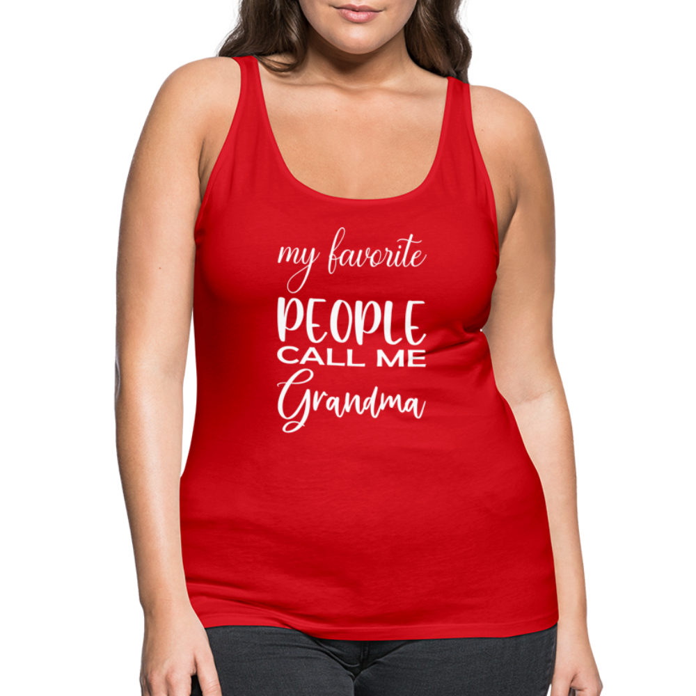 Frauen Premium Tank Top - Grandma - Rot