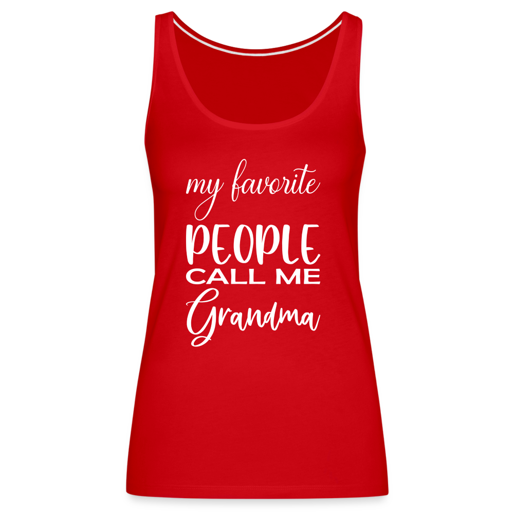 Frauen Premium Tank Top - Grandma - Rot