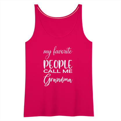 Frauen Premium Tank Top - Grandma - dunkles Pink