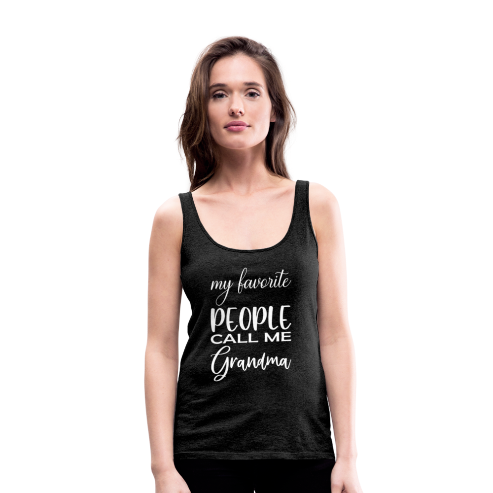 Frauen Premium Tank Top - Grandma - Anthrazit