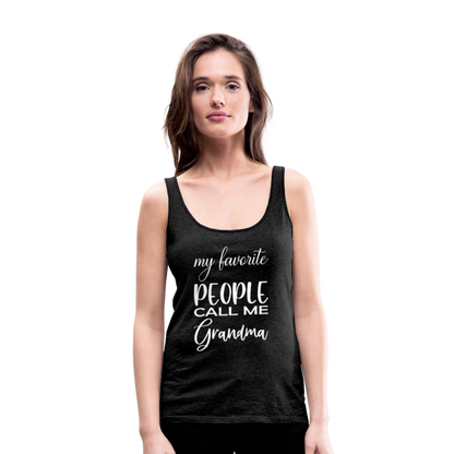 Frauen Premium Tank Top - Grandma - Anthrazit