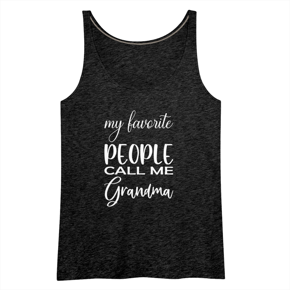 Frauen Premium Tank Top - Grandma - Anthrazit