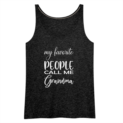 Frauen Premium Tank Top - Grandma - Anthrazit