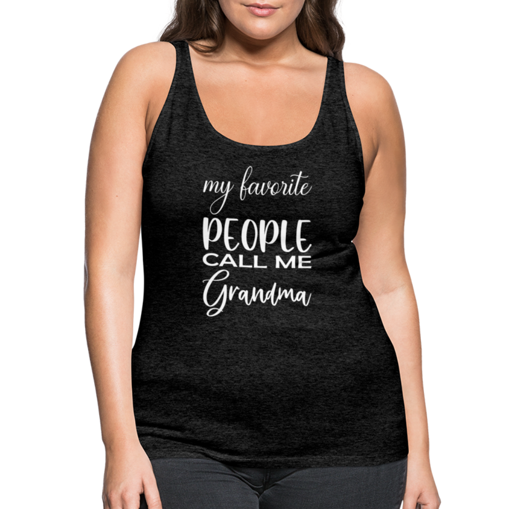 Frauen Premium Tank Top - Grandma - Anthrazit