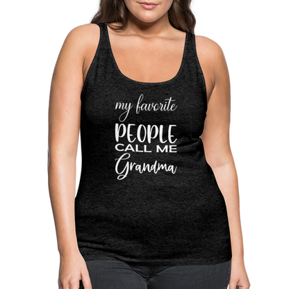 Frauen Premium Tank Top - Grandma - Anthrazit