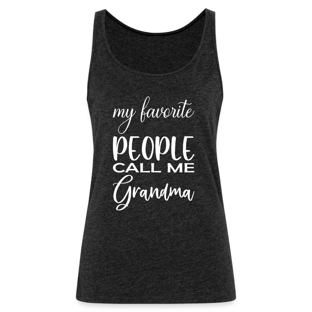 Frauen Premium Tank Top - Grandma - Anthrazit