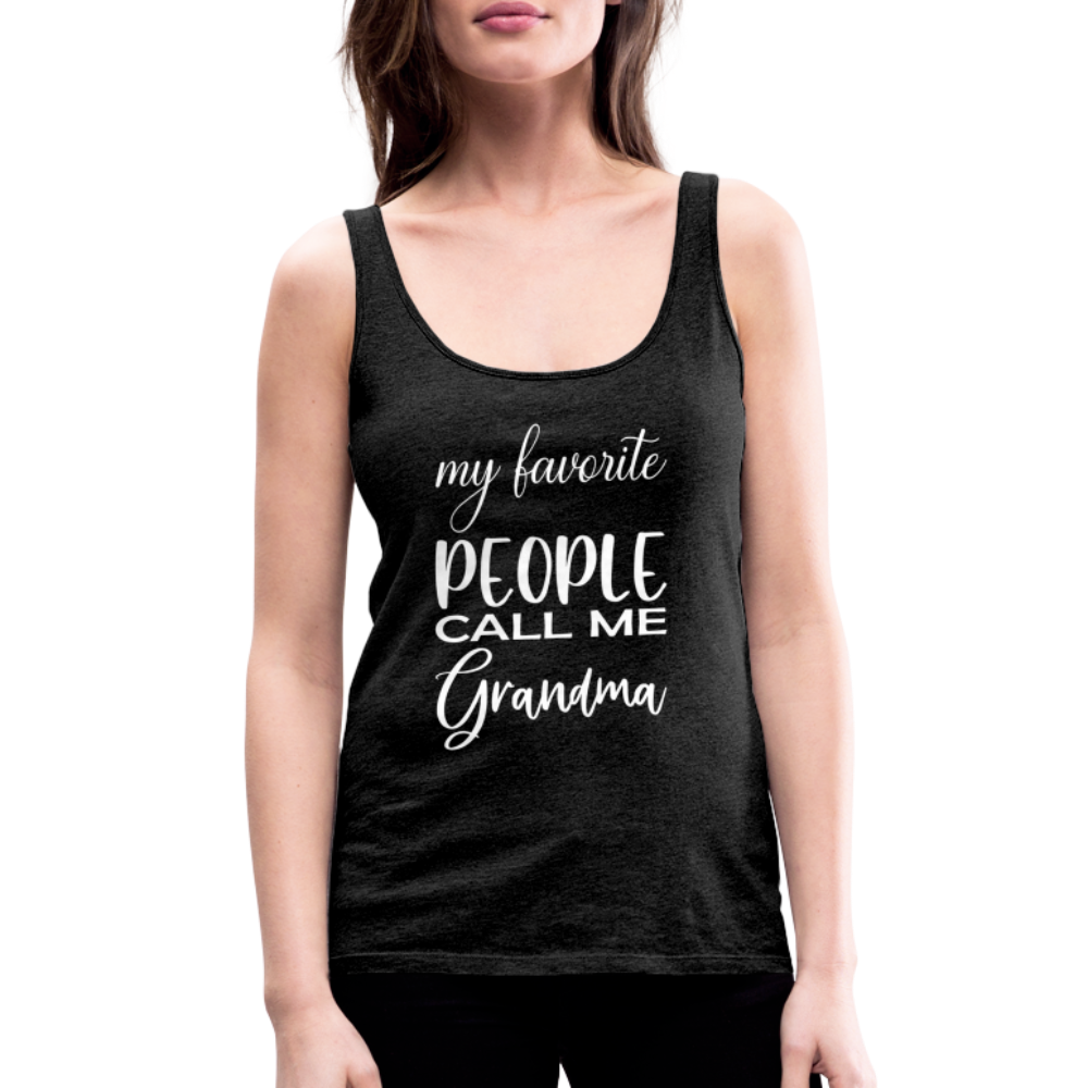 Frauen Premium Tank Top - Grandma - Anthrazit