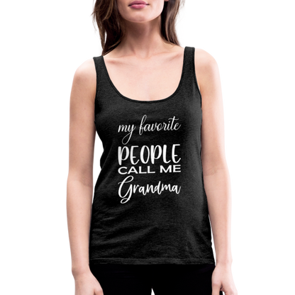 Frauen Premium Tank Top - Grandma - Anthrazit