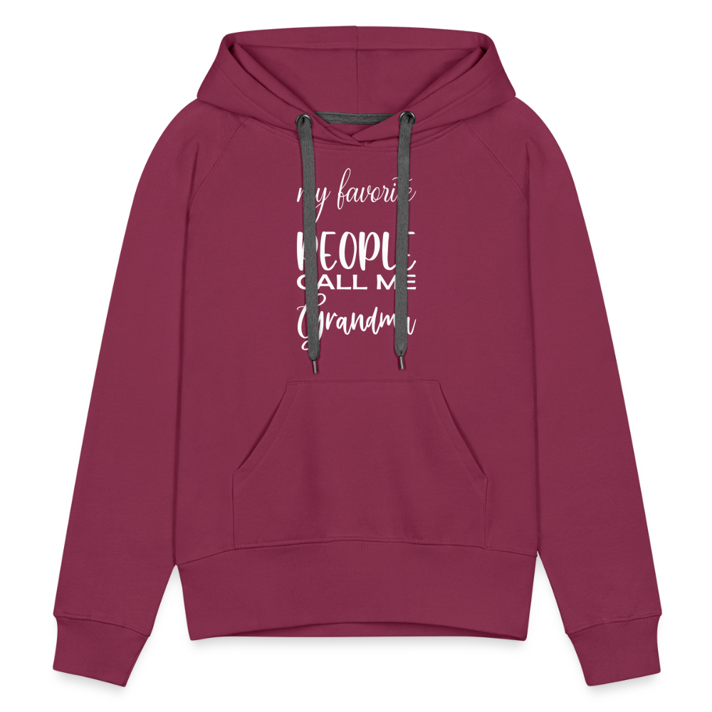 Frauen Premium Hoodie - Grandma - Bordeaux