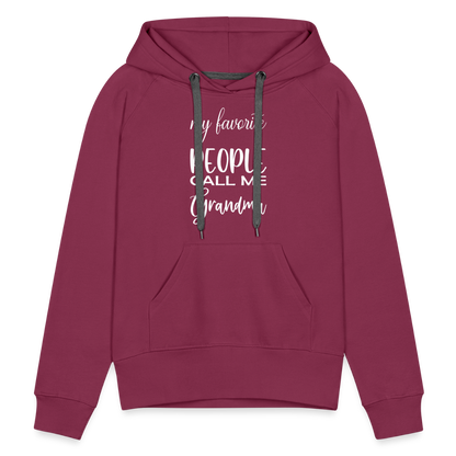 Frauen Premium Hoodie - Grandma - Bordeaux