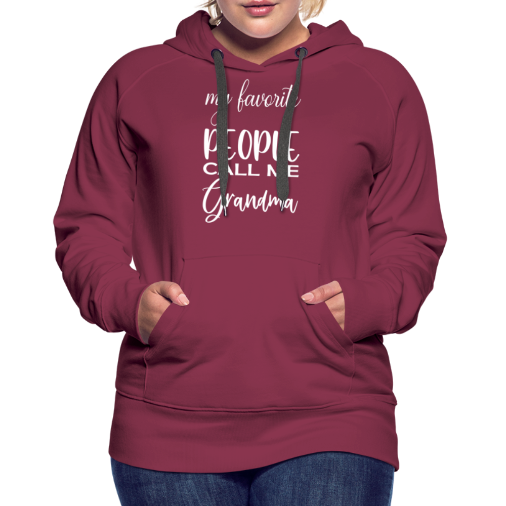 Frauen Premium Hoodie - Grandma - Bordeaux