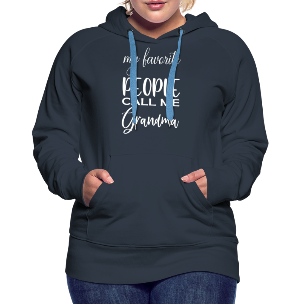 Frauen Premium Hoodie - Grandma - Navy