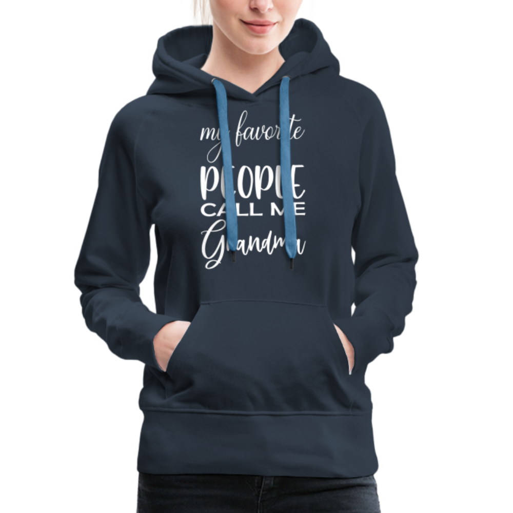 Frauen Premium Hoodie - Grandma - Navy