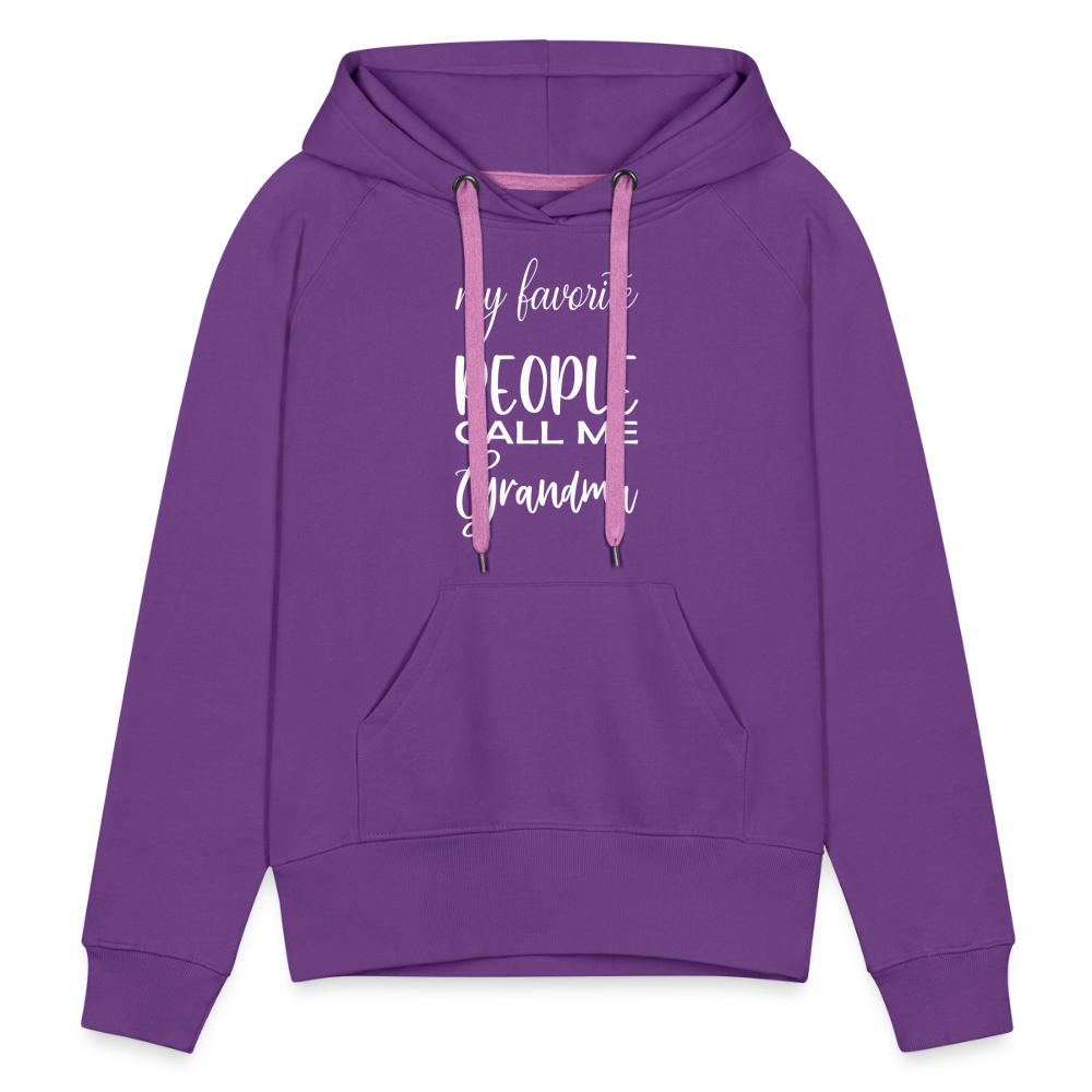 Frauen Premium Hoodie - Grandma - Purple