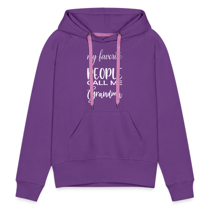 Frauen Premium Hoodie - Grandma - Purple