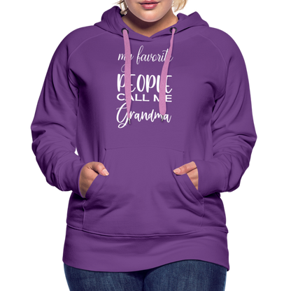 Frauen Premium Hoodie - Grandma - Purple