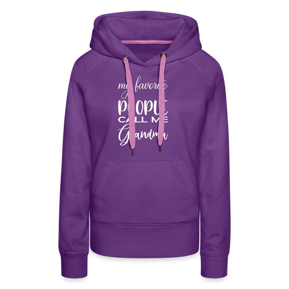 Frauen Premium Hoodie - Grandma - Purple