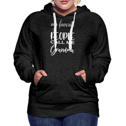 Frauen Premium Hoodie - Grandma - Anthrazit