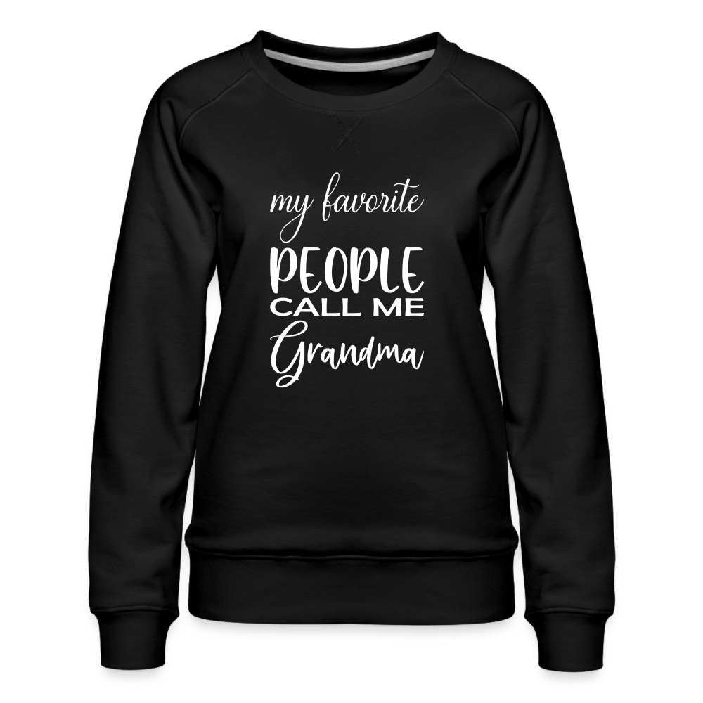 Frauen Premium Pullover - Grandma - Schwarz