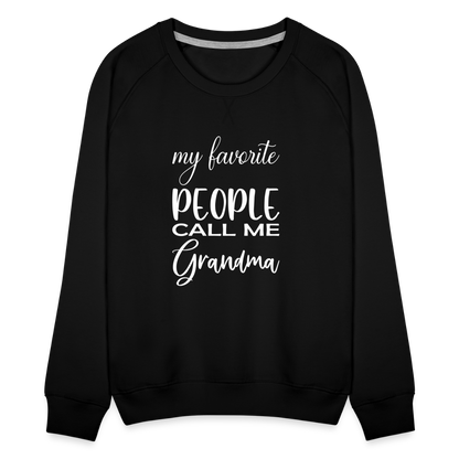 Frauen Premium Pullover - Grandma - Schwarz