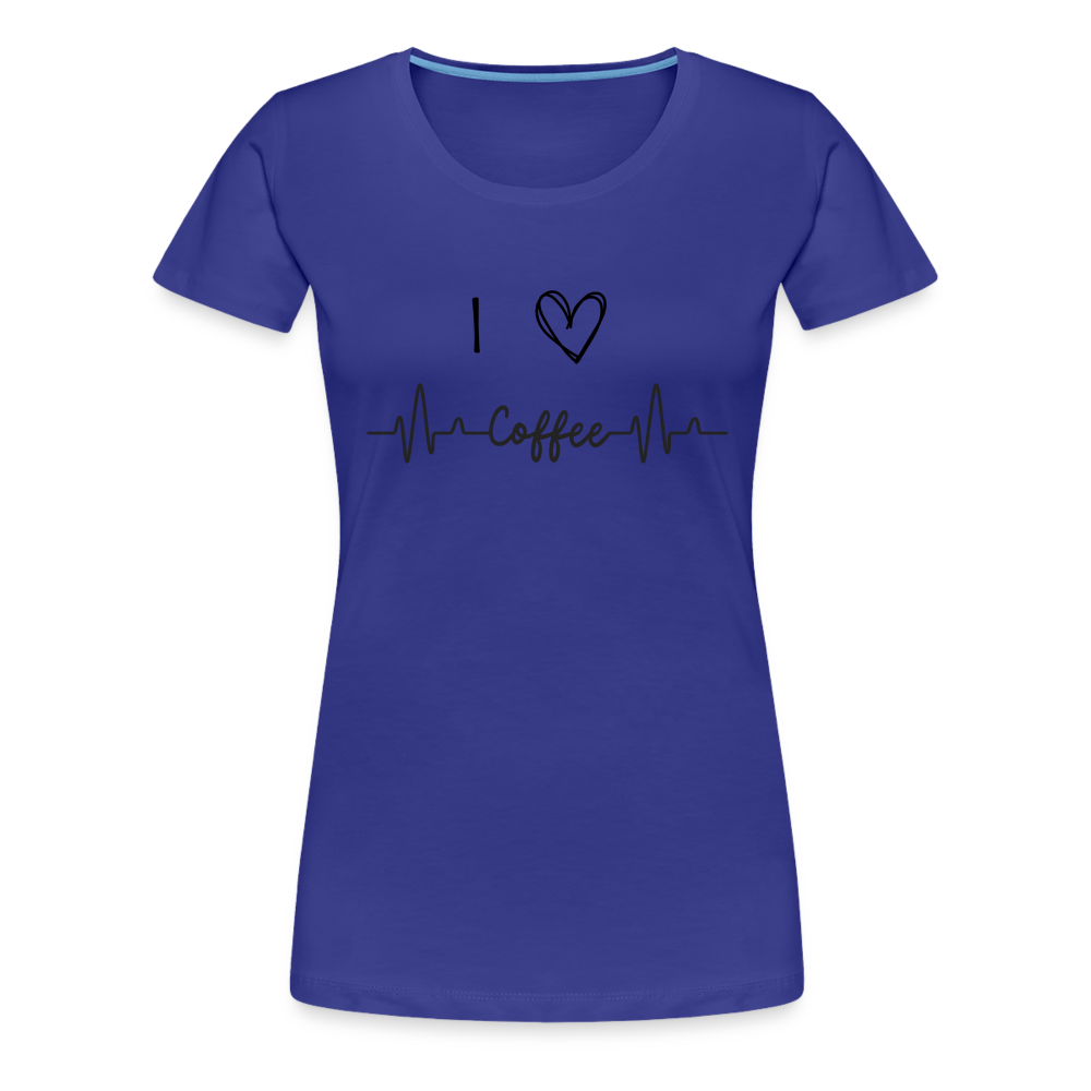 Frauen Premium T-Shirt - I love Coffee - Königsblau