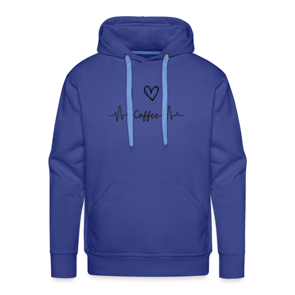 Men’s Premium Hoodie - I Love Coffee - Königsblau