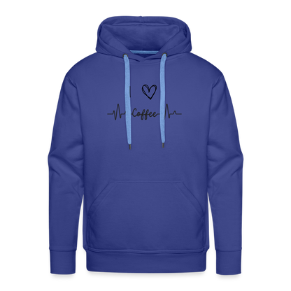 Men’s Premium Hoodie - I Love Coffee - Königsblau