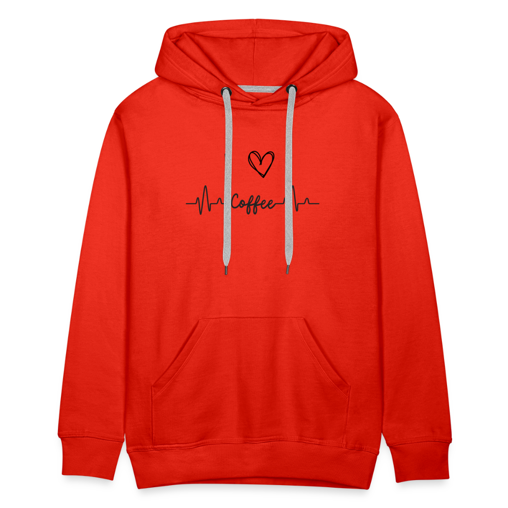 Men’s Premium Hoodie - I Love Coffee - Rot