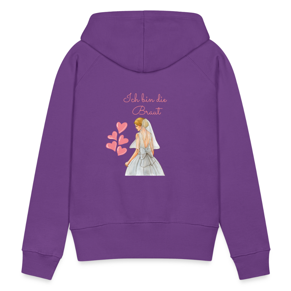 Frauen Premium Hoodie - Ich bin die Braut - Purple