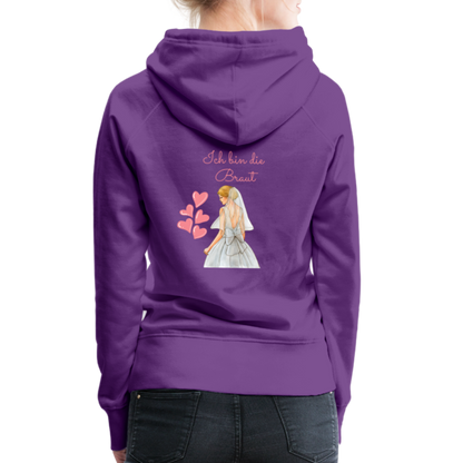 Frauen Premium Hoodie - Ich bin die Braut - Purple