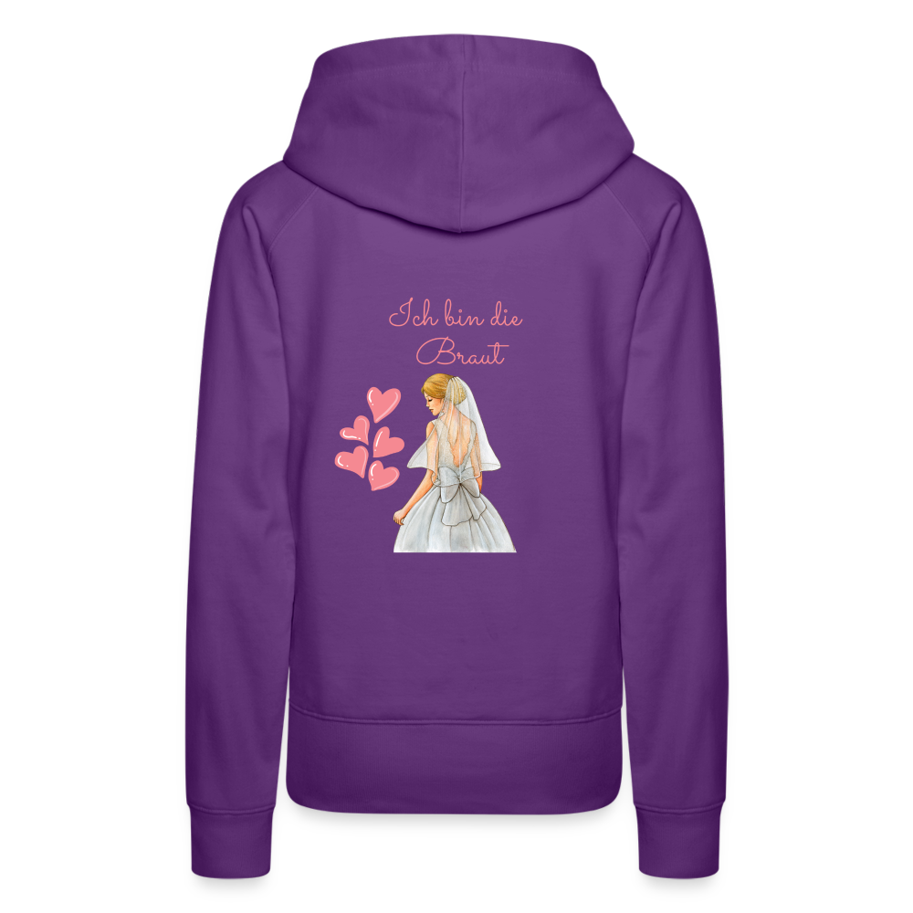 Frauen Premium Hoodie - Ich bin die Braut - Purple