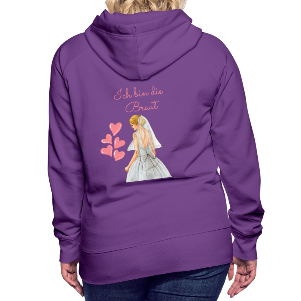 Frauen Premium Hoodie - Ich bin die Braut - Purple