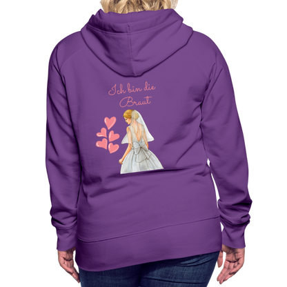 Frauen Premium Hoodie - Ich bin die Braut - Purple