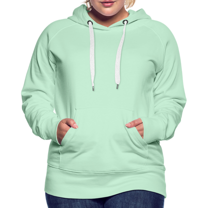 Frauen Premium Hoodie - Ich bin die Braut - helles Mintgrün