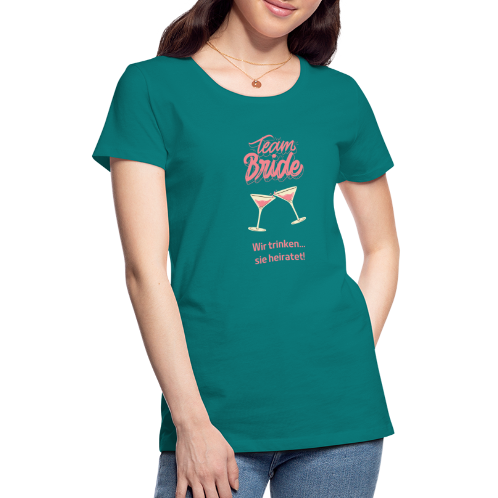 Frauen Premium T-Shirt - Team Bride - Divablau