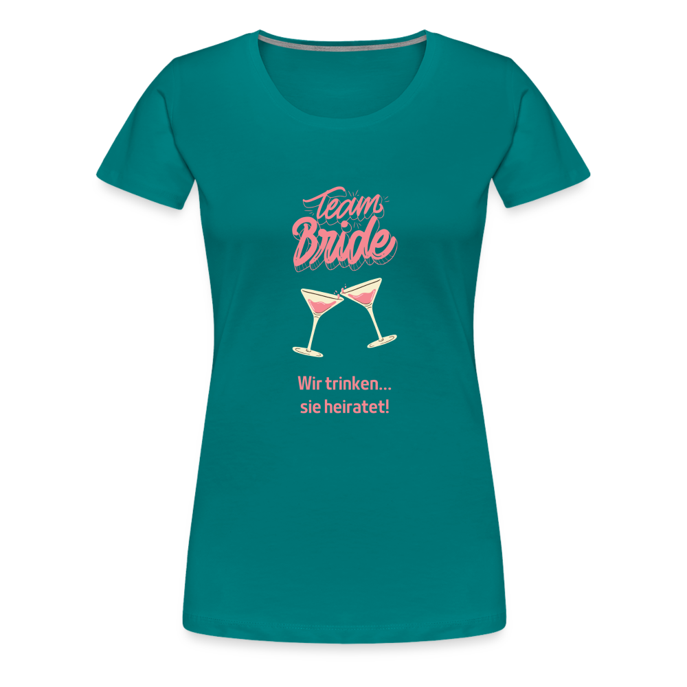 Frauen Premium T-Shirt - Team Bride - Divablau