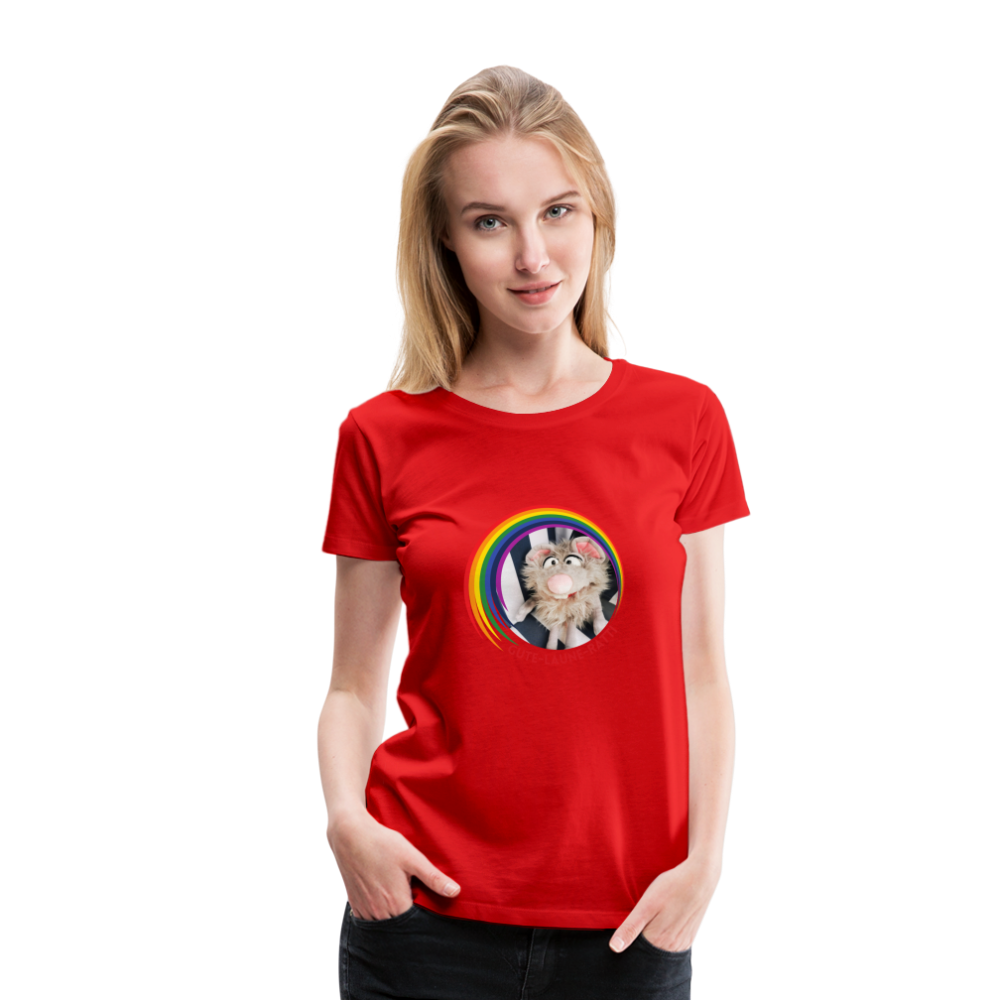 Frauen Premium T-Shirt - Gute Laune Ratti - Rot