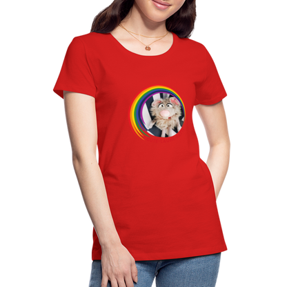 Frauen Premium T-Shirt - Gute Laune Ratti - Rot