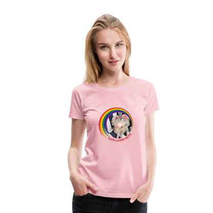 Frauen Premium T-Shirt - Gute Laune Ratti - Hellrosa