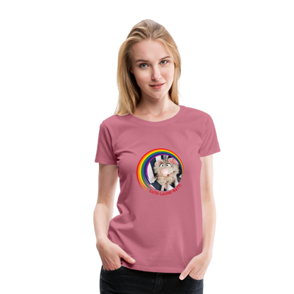 Frauen Premium T-Shirt - Gute Laune Ratti - Malve