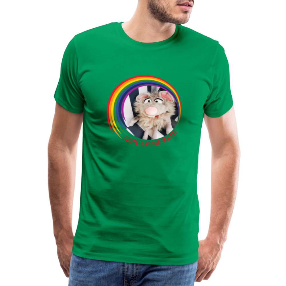 Männer Premium T-Shirt - Gute Laune Ratti - Kelly Green