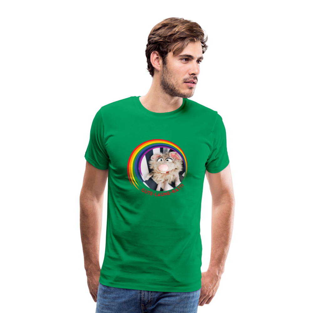 Männer Premium T-Shirt - Gute Laune Ratti - Kelly Green