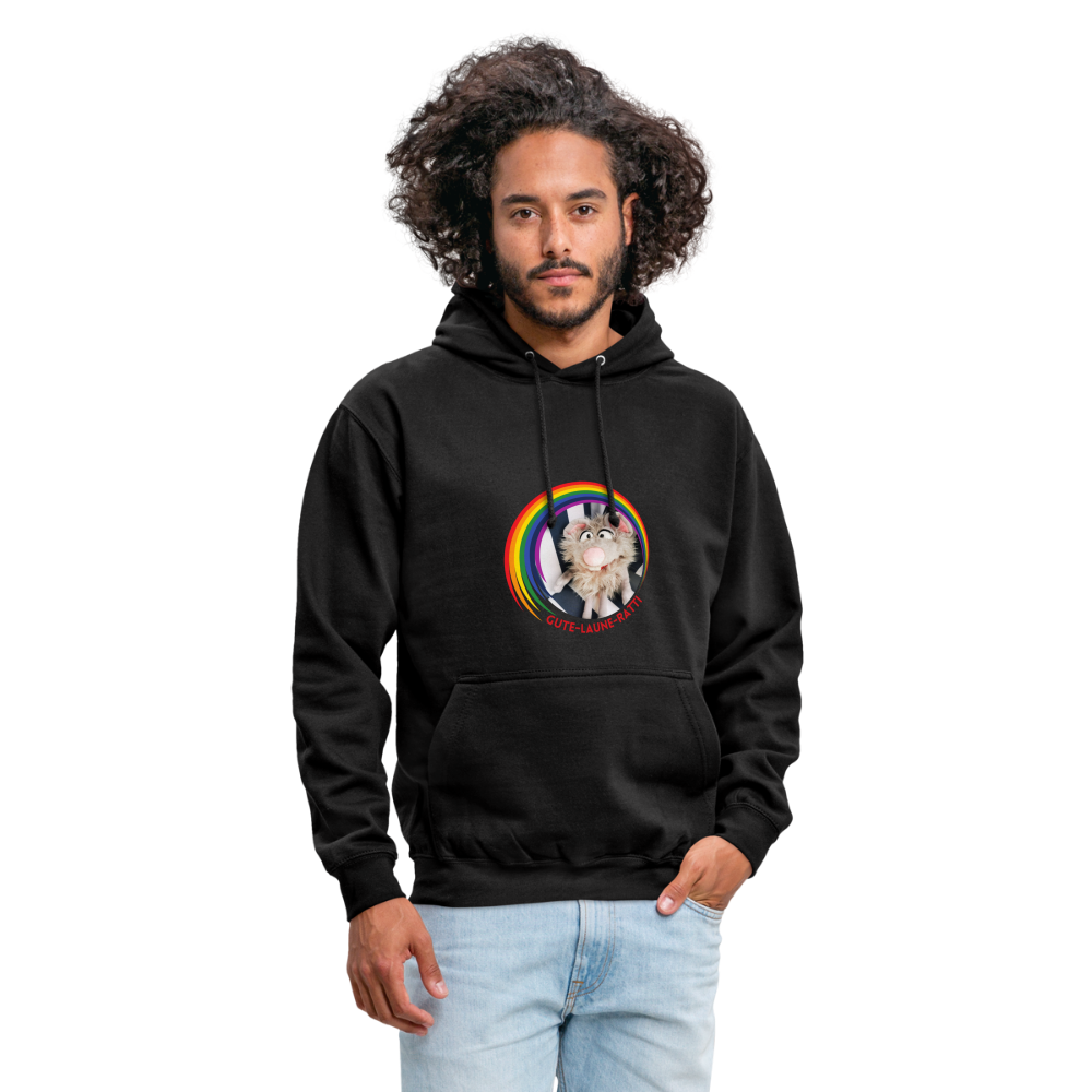 Unisex Hoodie - Gute Laune Ratti - Schwarz