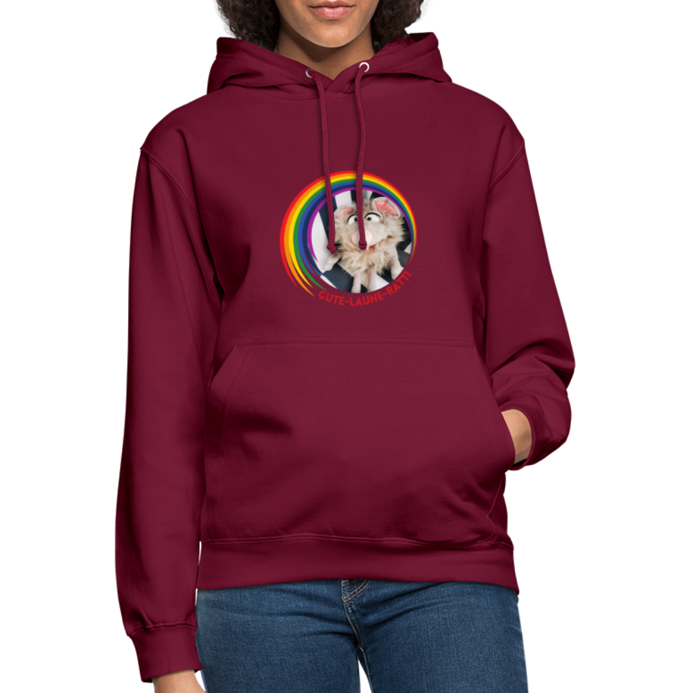 Unisex Hoodie - Gute Laune Ratti - Bordeaux