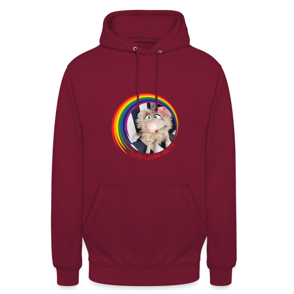 Unisex Hoodie - Gute Laune Ratti - Bordeaux