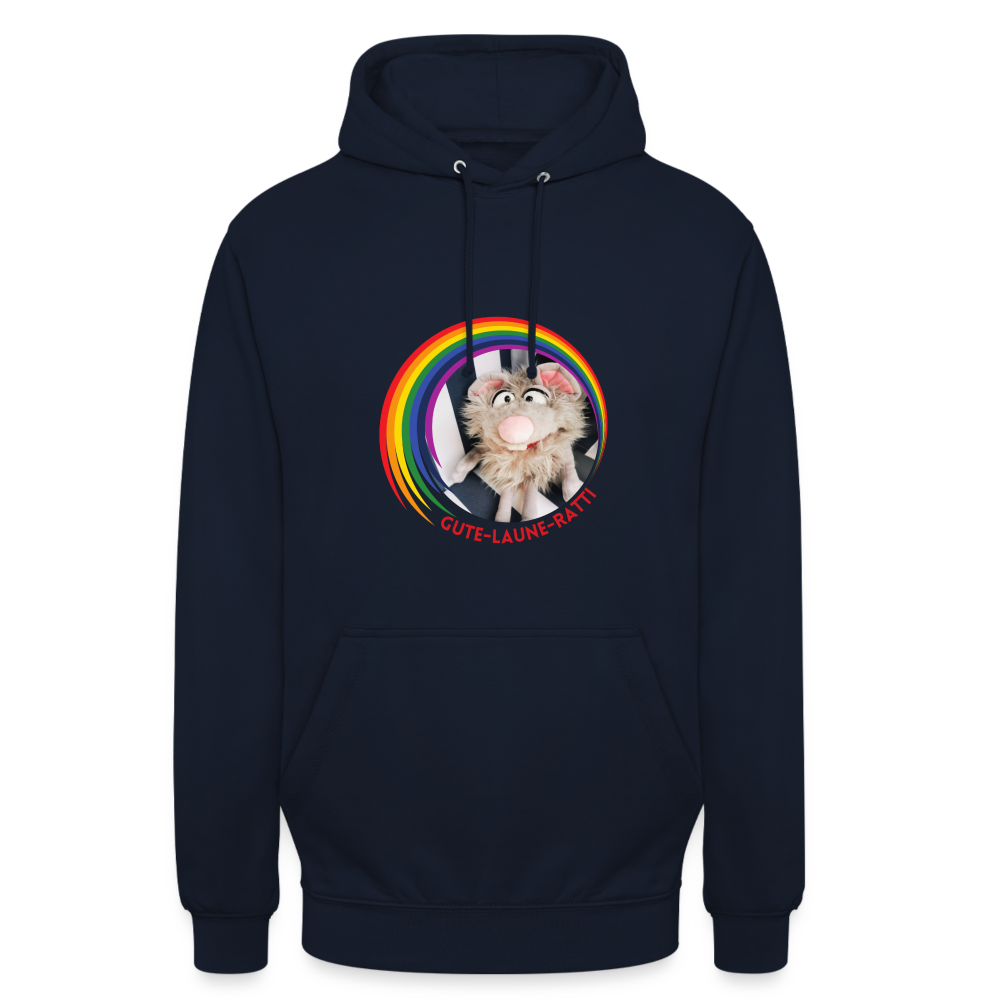 Unisex Hoodie - Gute Laune Ratti - Navy