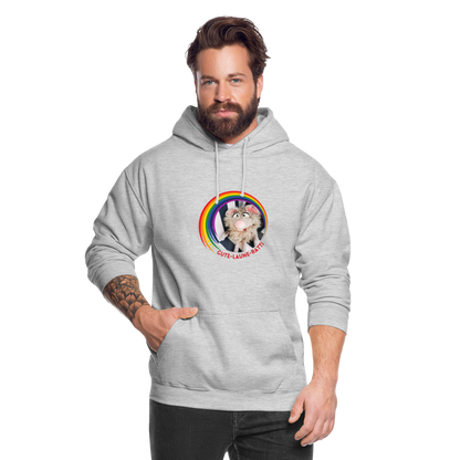 Unisex Hoodie - Gute Laune Ratti - Hellgrau meliert