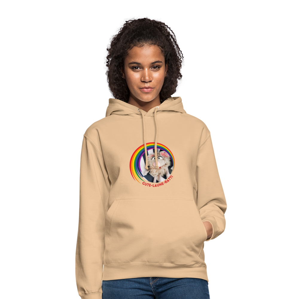 Unisex Hoodie - Gute Laune Ratti - Beige